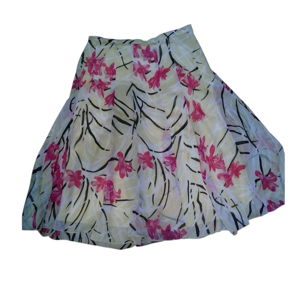 🛑LAST CHANCE🛑ELEMENTZ Sheer Spring Flare Skirt